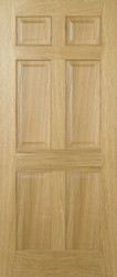 Regency 6 Panel Oak Interior Door