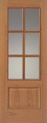 R12 6V RM Glazed Oak FD30 Door