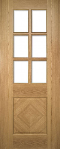 Kensington Glazed Oak Interior Door image