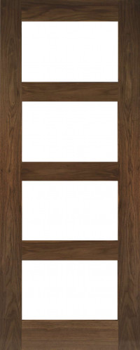 Coventry 4 Glazed Walnut Door image