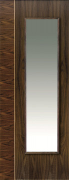 Image of Edras Glazed Walnut Door