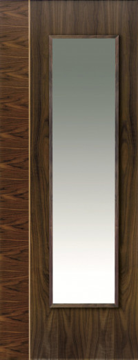 Edras Glazed Walnut Door image