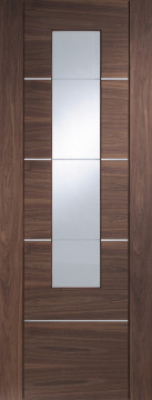Image of Portici Glazed Walnut Flush Door