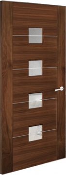 Image of Almeria Glazed Walnut Door