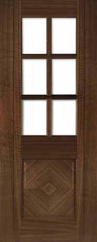 Kensington Glazed Walnut Door image