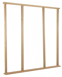 Engineered Oak Effect Vestibule Frame Kit unassembled