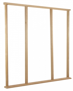 Image of Engineered Oak Effect Vestibule Frame Kit unassembled