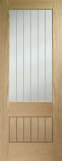 SUFFOLK ORIGINAL 2XG with CLEAR ETCHED GLASS OAK Pre-finished image